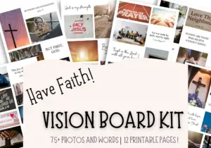 Vision Board Faith Printable Christian Vision Board Kit Vision Board For Prayer Vision Board For Women s Faith Church Vision Board Etsy