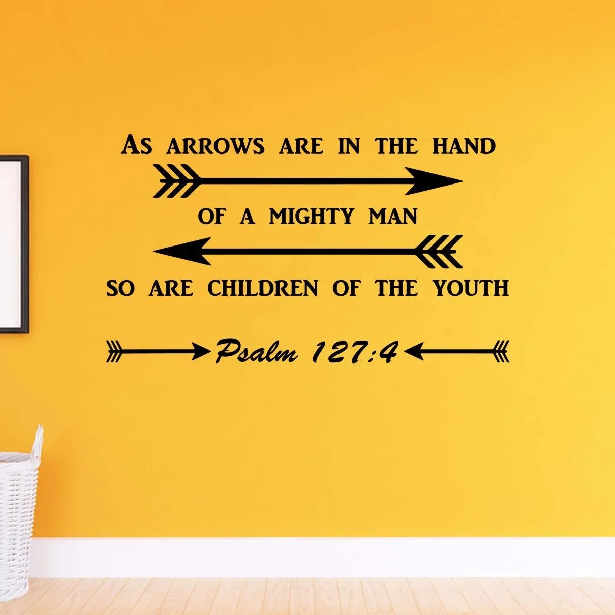 VWAQ As Arrows Are In The Hand Of A Mighty Man Psalm 127 4 Christian Wall Quotes Decal Walmart