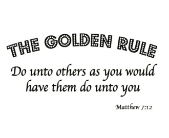 VWAQ The Golden Rule Do Unto Others As You Would Have Them Do Unto You Matthew 7 12 Bible Scripture Christian Vinyl Wall Art Quote Walmart