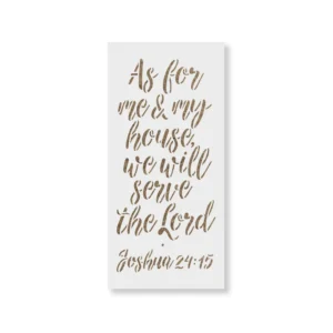 We Will Serve The Lord Bible Verse Stencils Stencil Revolution