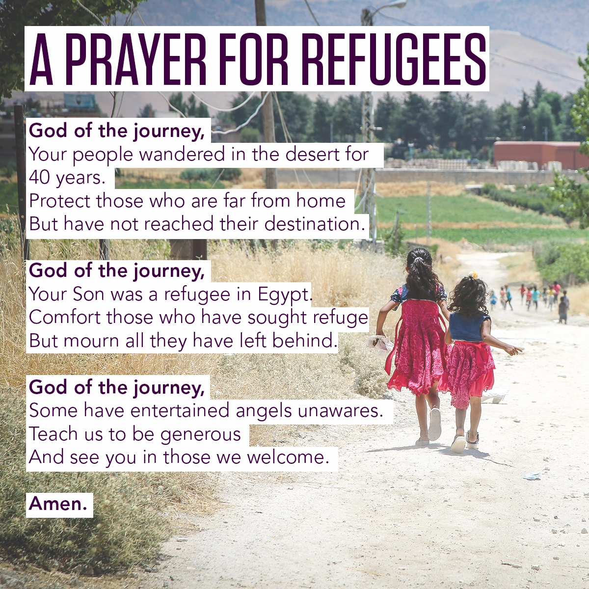 Weekly Devotion What Does The Bible Say About Welcoming Refugees Embrace The Middle East