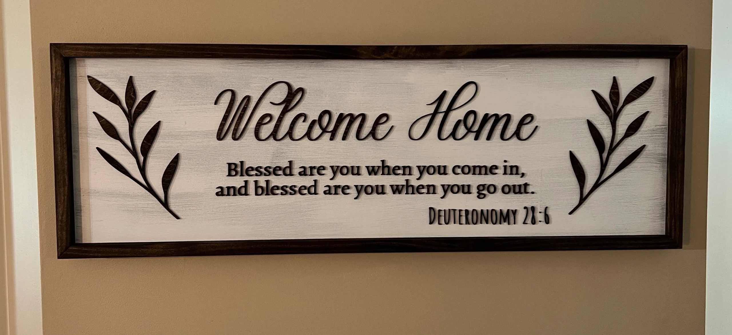 Welcome Home Bible Verse Sign Etsy Denmark