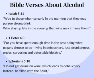What Does The Bible Say About Alcohol