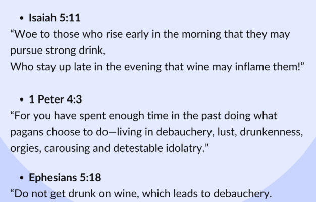 What Does The Bible Say About Alcohol