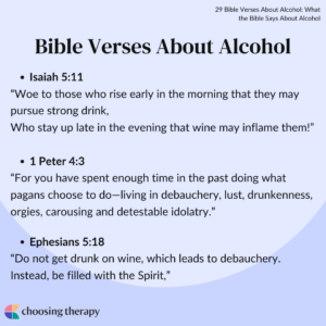 What Does The Bible Say About Alcohol