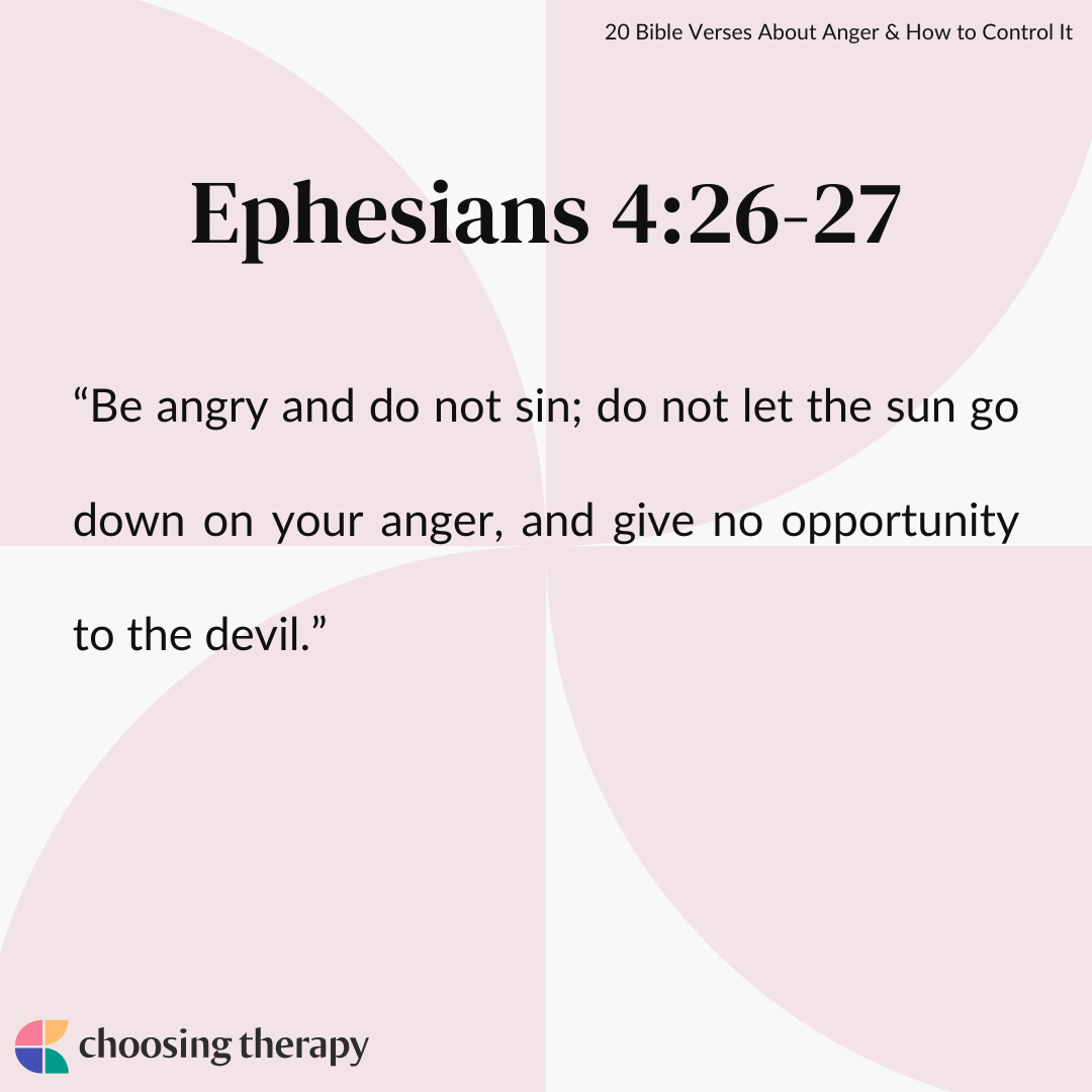 What Does The Bible Say About Anger 