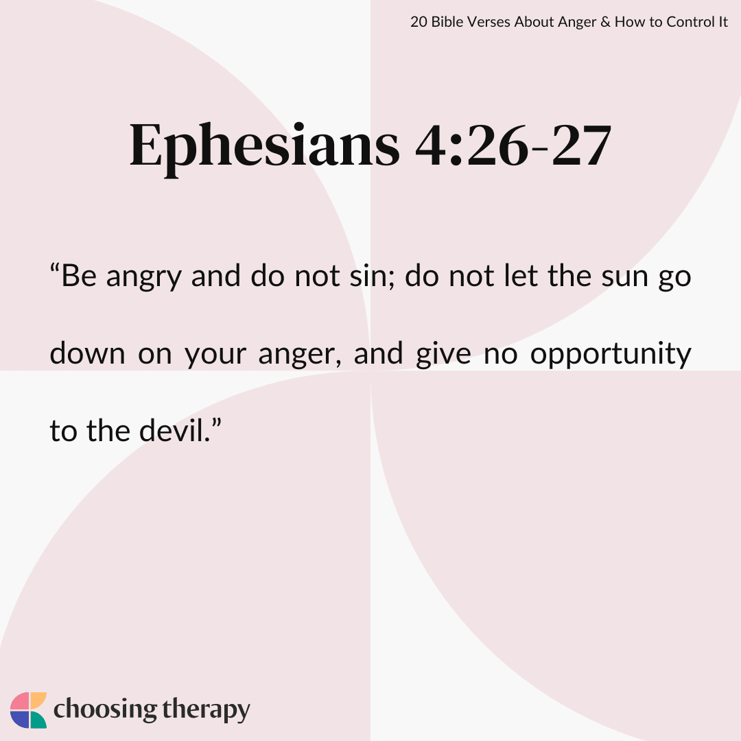 What Does The Bible Say About Anger 