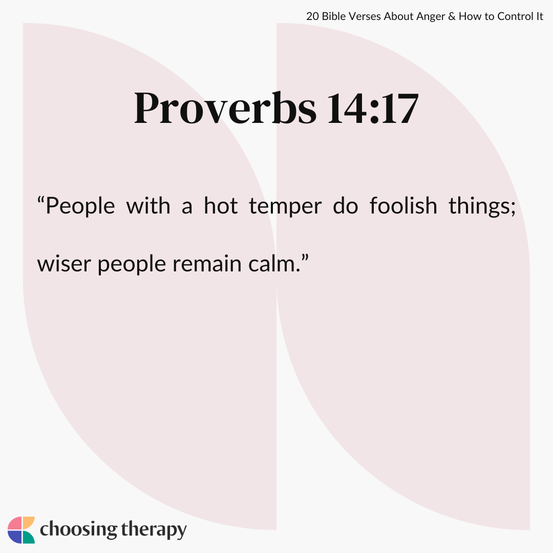Bible Quote On Anger