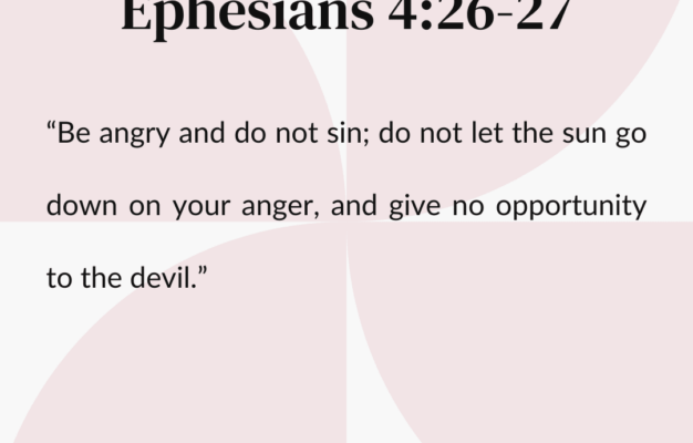 What Does The Bible Say About Anger