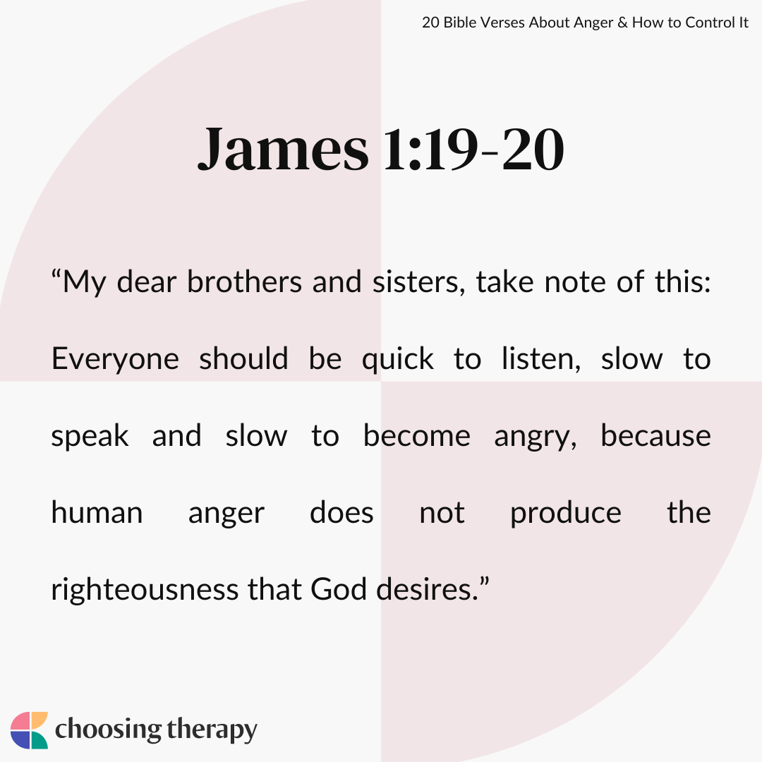 Bible Quotes On Anger Management