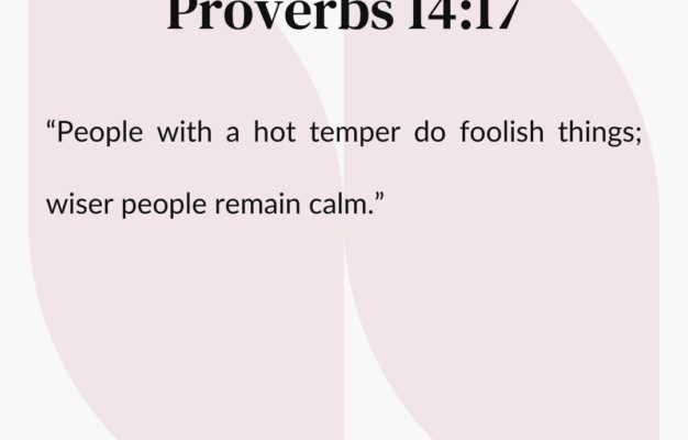 What Does The Bible Say About Anger