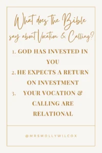 What Does The Bible Say About Calling Vocation