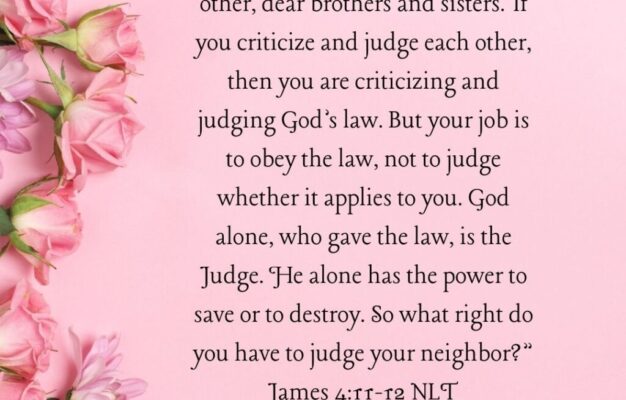 What Does The Bible Say About Judging Others