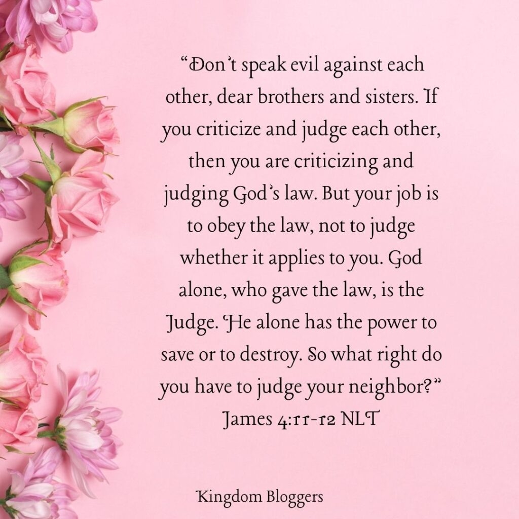 What Does The Bible Say About Judging Others