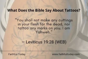 What Does The Bible Say About Tattoos 12 Verses