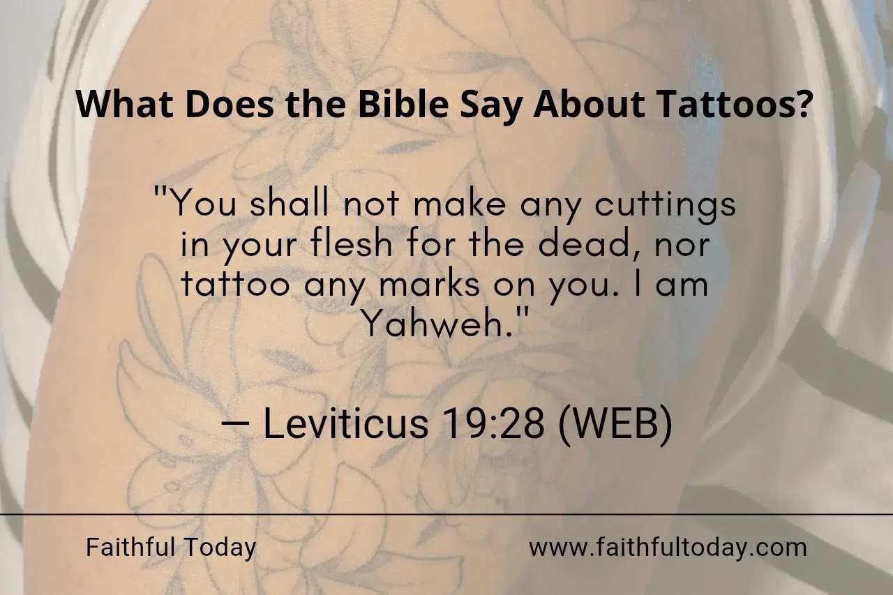 What Does The Bible Say About Tattoos 12 Verses 