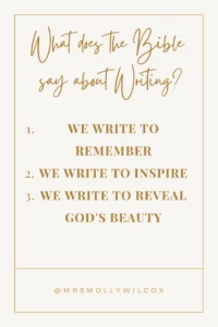 What Does The Bible Say About Writing