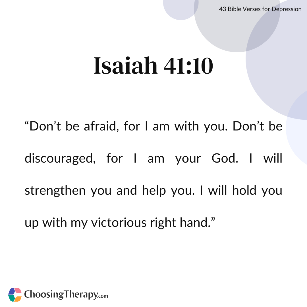 What The Bible Says About Depression 43 Bible Verses For Depression