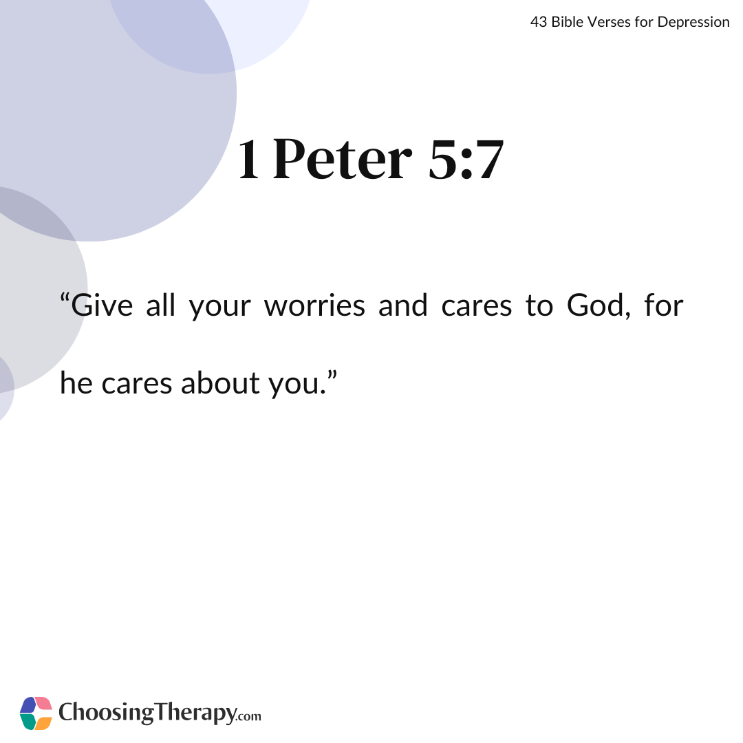 What The Bible Says About Depression 43 Bible Verses For Depression