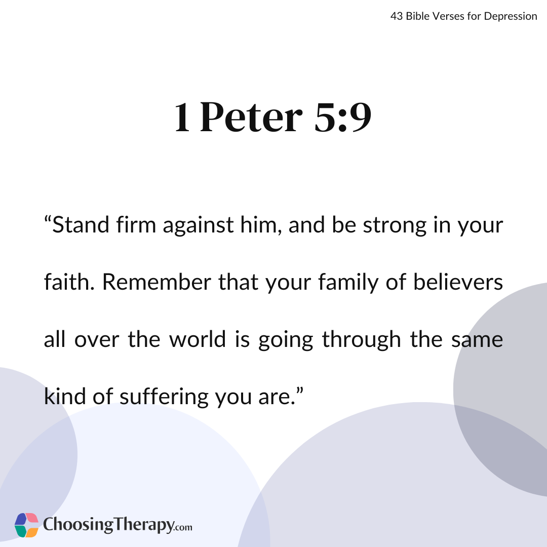 What The Bible Says About Depression 43 Bible Verses For Depression