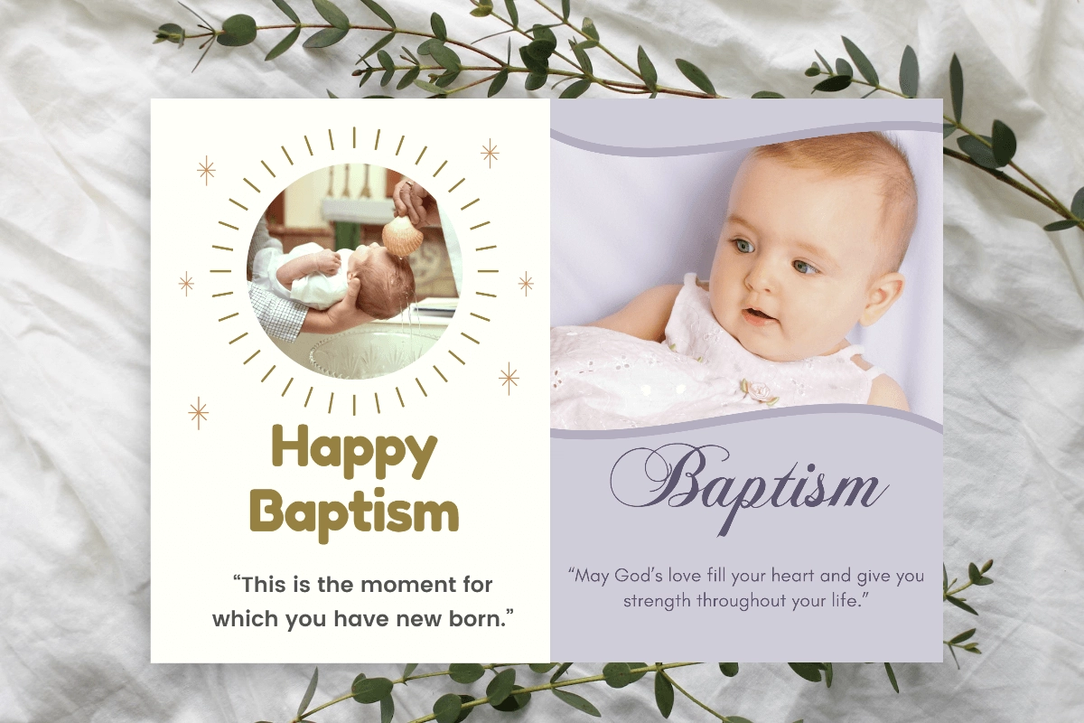 What To Write In A Baptism Card 41 Baptism Card Messages Fotor
