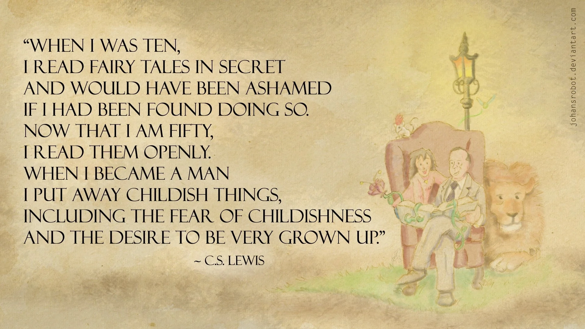 When I Was Ten C S Lewis 1920x1080 R QuotesPorn
