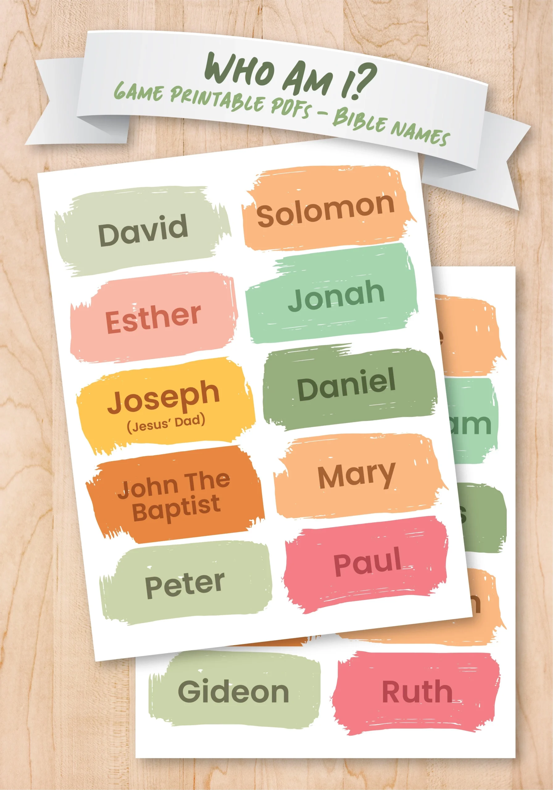 Who Am I Game Bible Characters Children s Ministry Deals