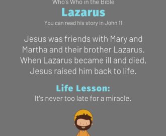 Who s Who In The Bible Lazarus THIRSTY DEER