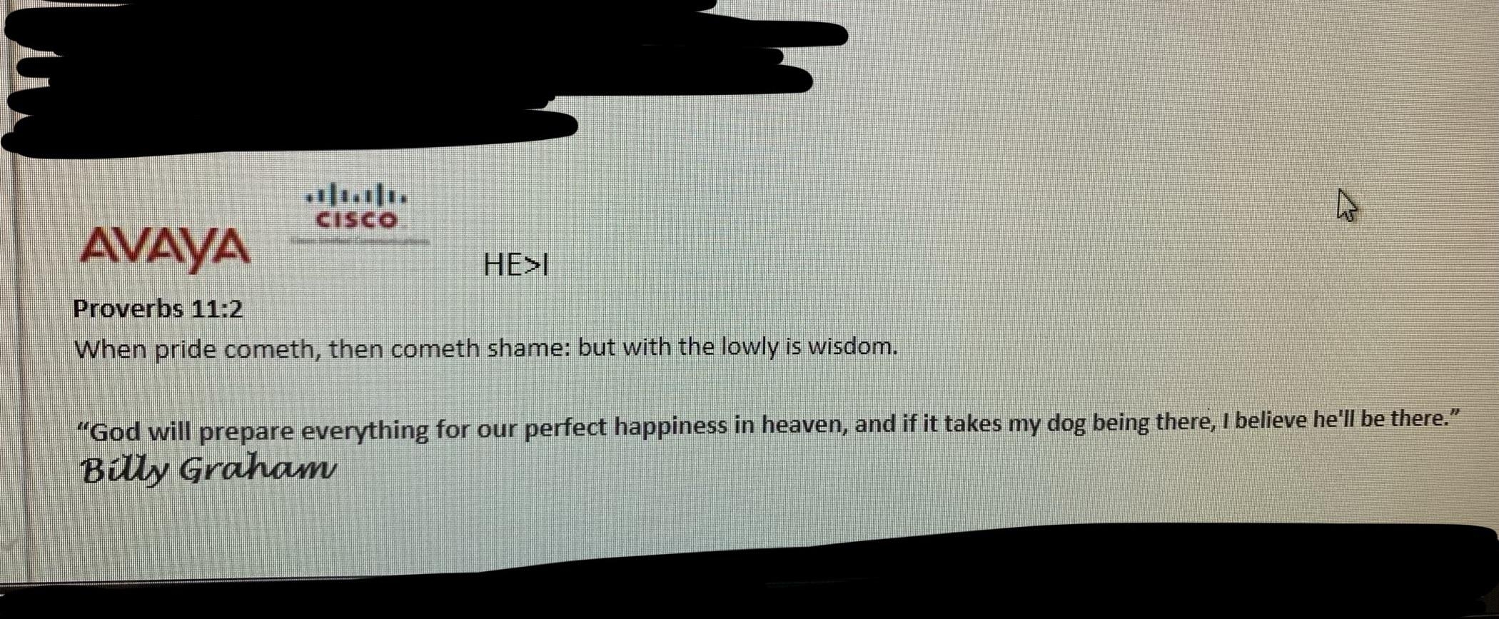 Why Do People Think This Is Appropriate On The Signature For A WORK Email R exchristian