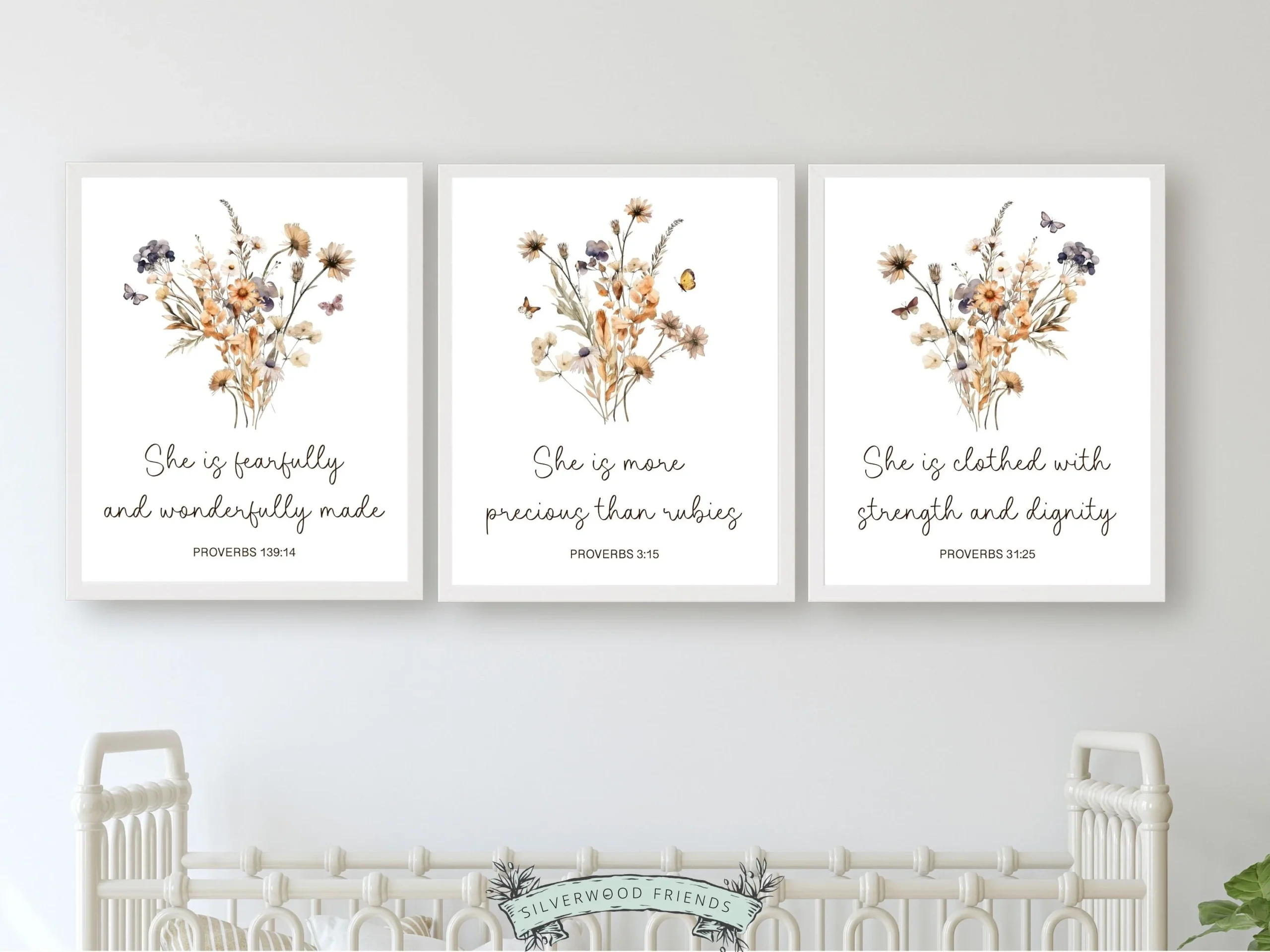 Wildflower Bible Verse Print Silverwood Friends