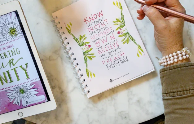 WWP Scripture Spiral Notebook With Lined Pages Walking With Purpose