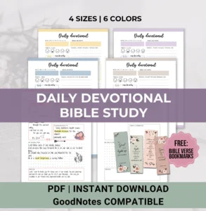 Year In The Bible Daily Devotional Journal Printable Worksheet Bible Study Reflection Year In The Bible Women