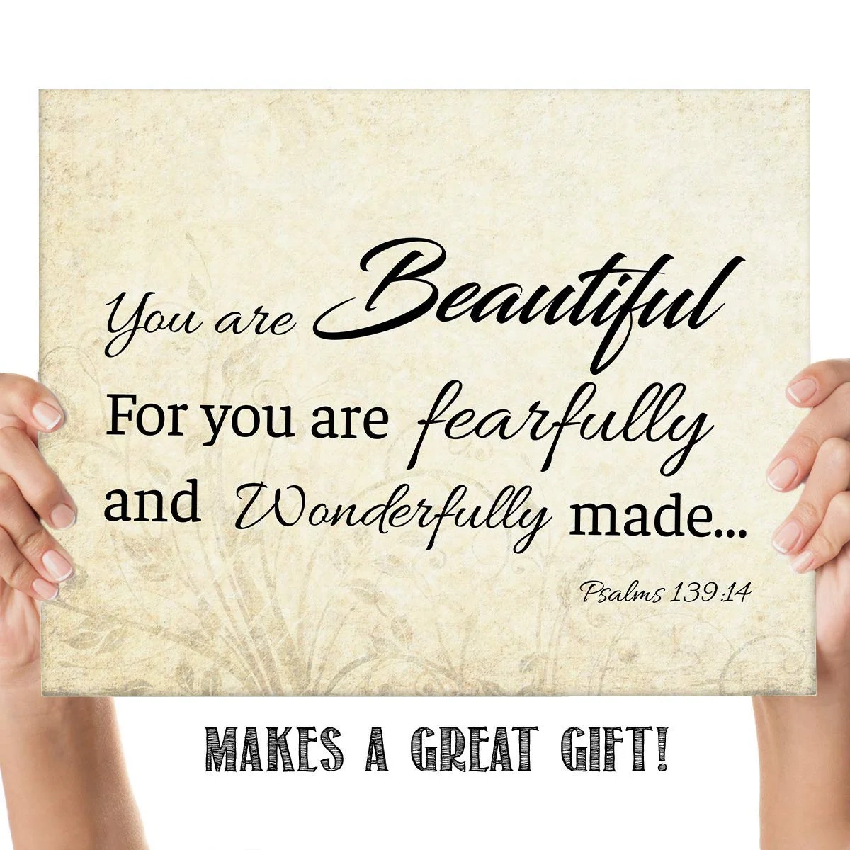 You Are Beautiful Fearfully Wonderfully Made Psalm 139 14 Bible Ve AmLuxGifts