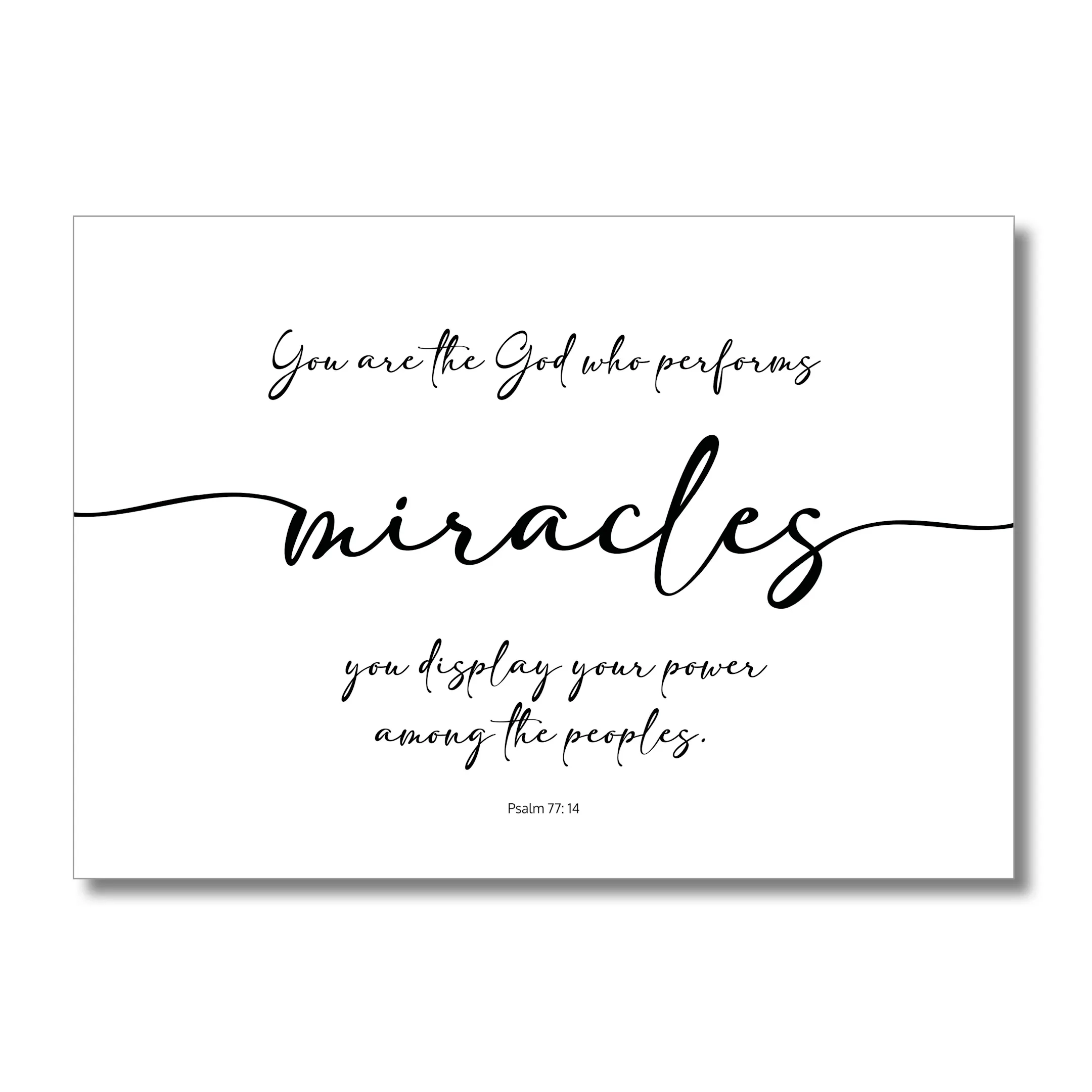 You Are The God Who Performs Miracles Psalm Cheerfully Given