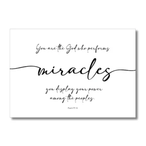 You Are The God Who Performs Miracles Psalm Cheerfully Given