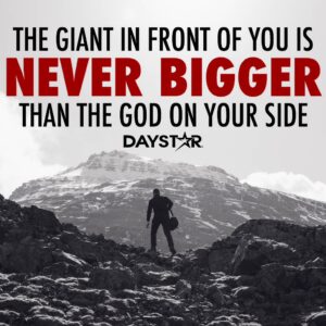 Your Giant Will Never Be Bigger Than Your God Daily Dose With Dr Shermaine